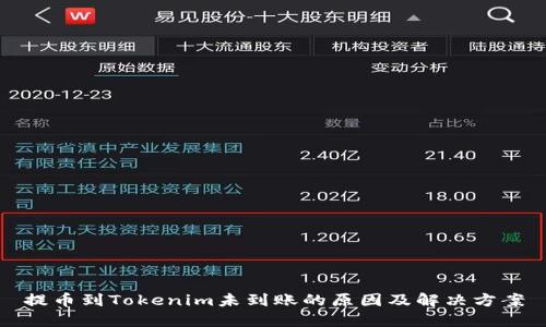 提币到Tokenim未到账的原因及解决方案